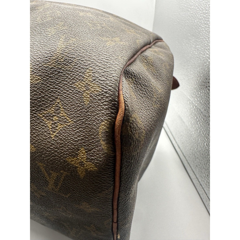 Louis Vuitton Keepall 45 Monogram Canvas Brown Travel Bag Vintage Duffle - Picture 14 of 16